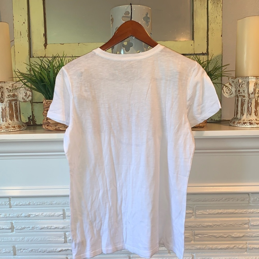 G.H. Bass & Co. Everyday Sailing Boating White Cotton Crewneck Tee Size L NEW - Picture 4 of 4